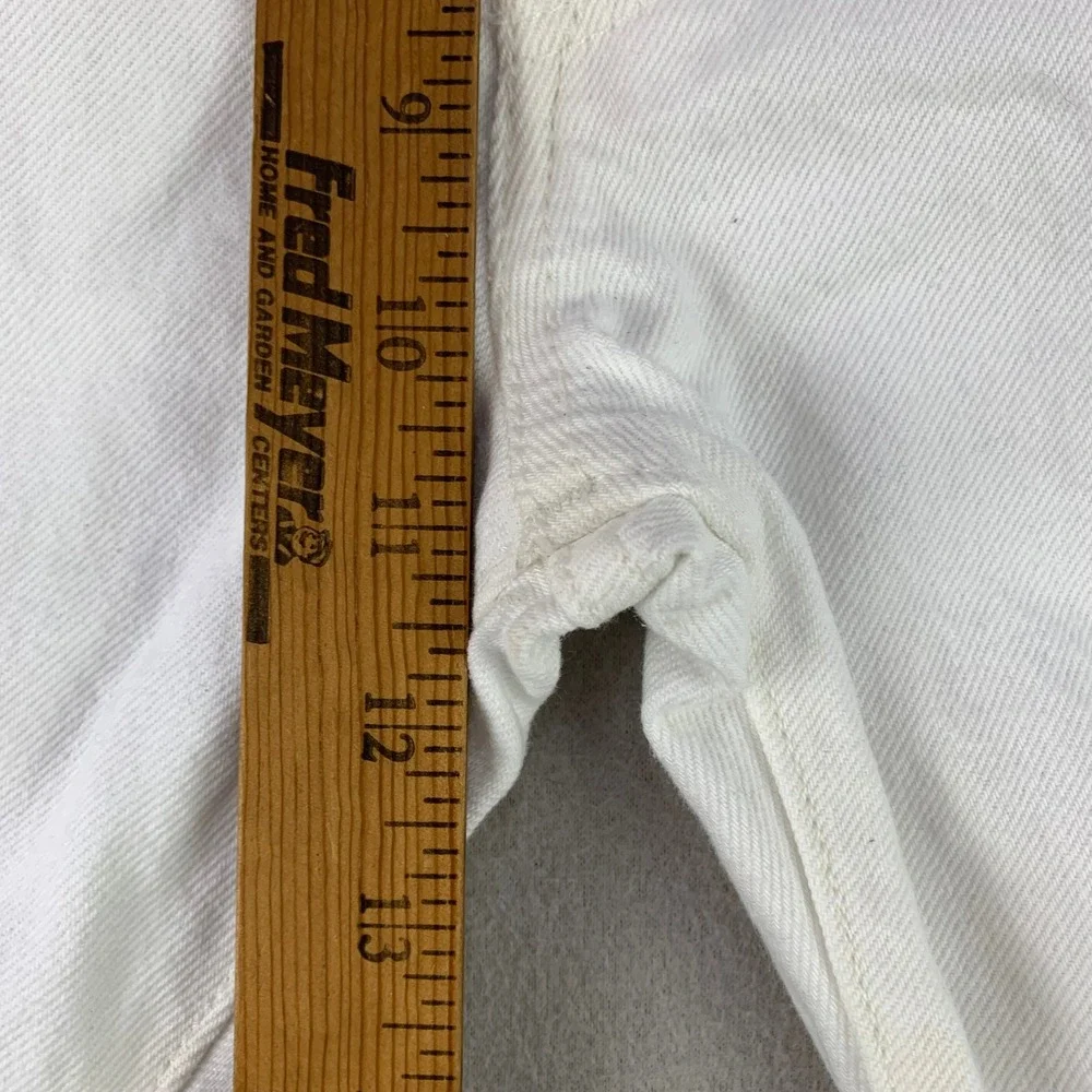 Levi's Jeans 501 Original Fit Mens 32x36 White Denim Straight Leg Button Fly